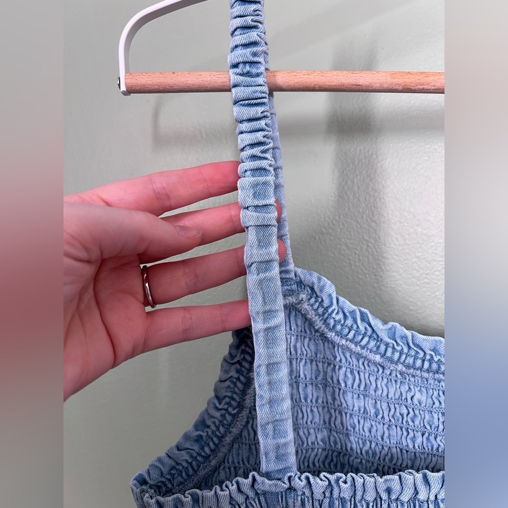 NWT American Eagle Outfitters Smocked Mini Dress- Sz: L - Picture 10 of 13